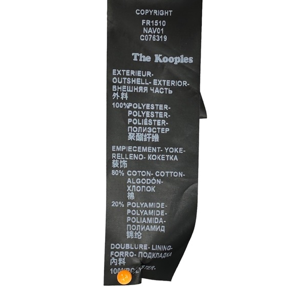 New THE KOOPLES Blue Dress with Lace Front - Picture 8 of 8